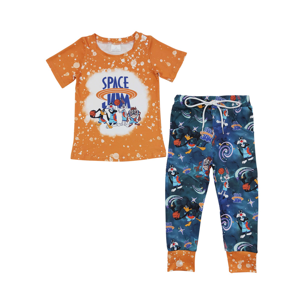 Baby Boys Cartoon Space Pants sets