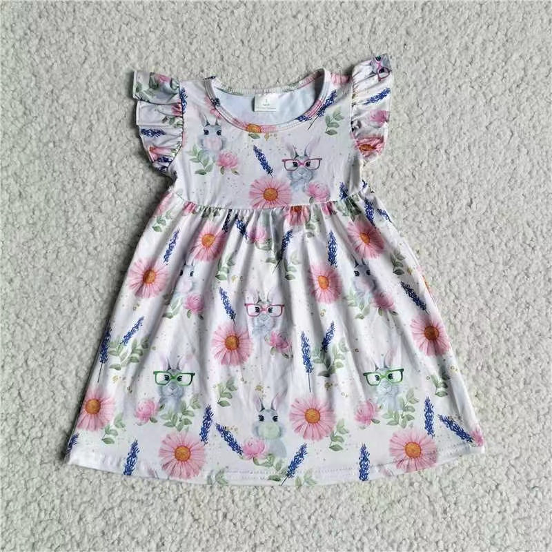 Baby girls white floral pearl dresses