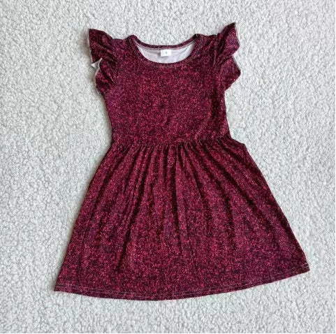 Baby girls wine pearl dresses