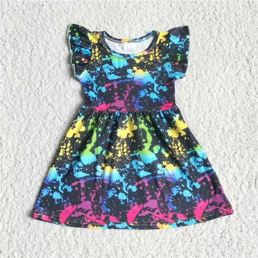 Baby girls tie dye pearl dresses