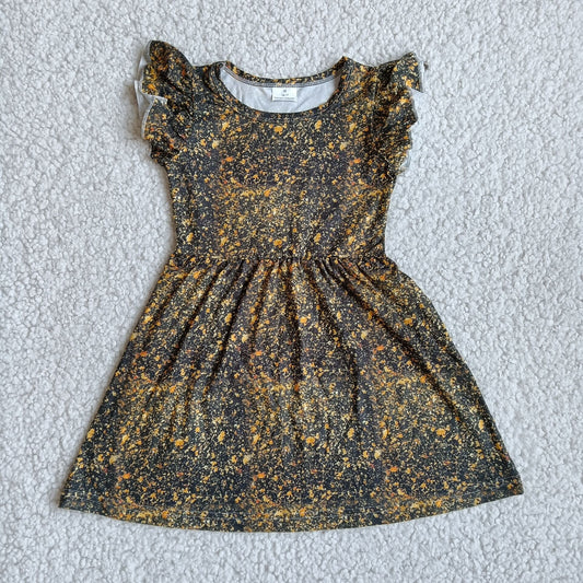 Baby girls gold dots pearl dresses