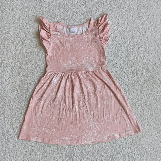 Baby girls pink dots pearl dresses