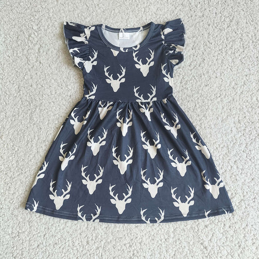 Baby girls deer pearl dresses