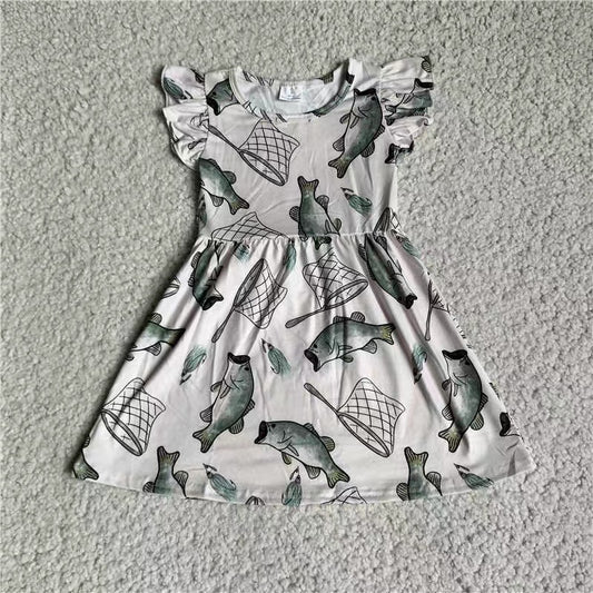 Baby girls fishing pearl dresses