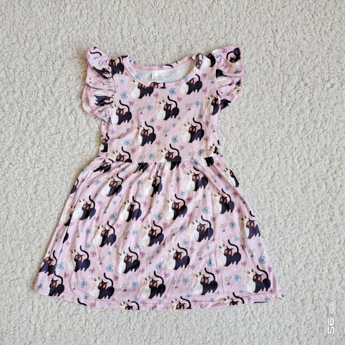 Baby girls cat pearl dresses