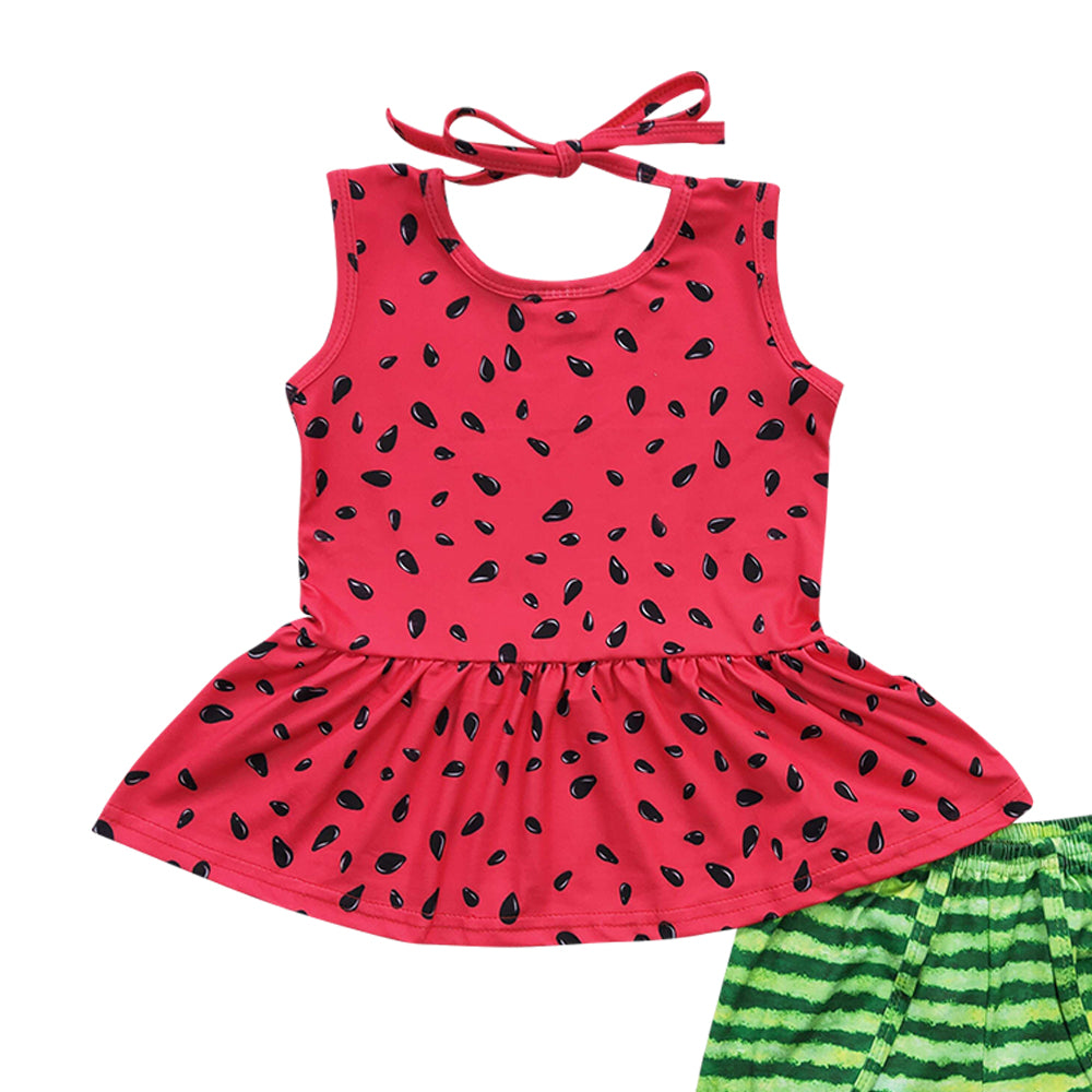 Baby Girls Watermelon Summer Shorts Clothes Sets