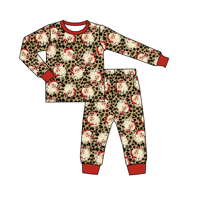 Baby Boys christmas santa pajamas pants sets