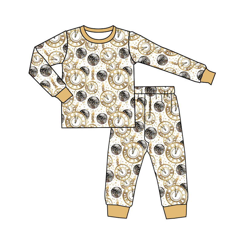 Baby boys New year long sleeve pajamas sets