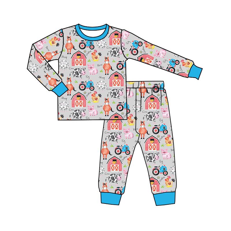 Baby Kids Farm House Pajamas clothes sets