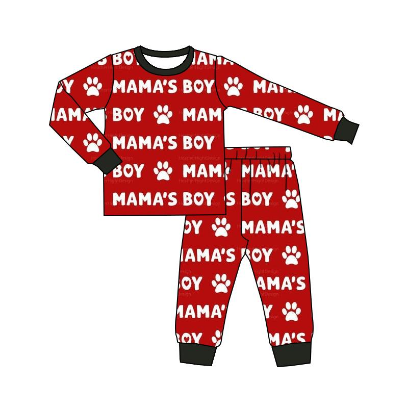 Baby Mama's boy Heart Pajamas pants clothes sets