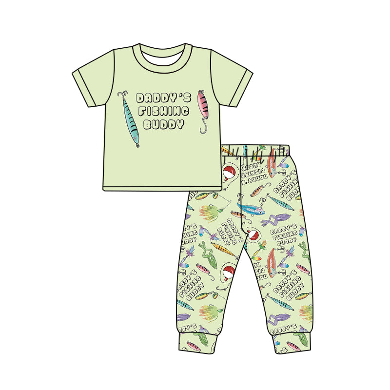 Baby Boys Fishing short sleeve top pants clothes sets