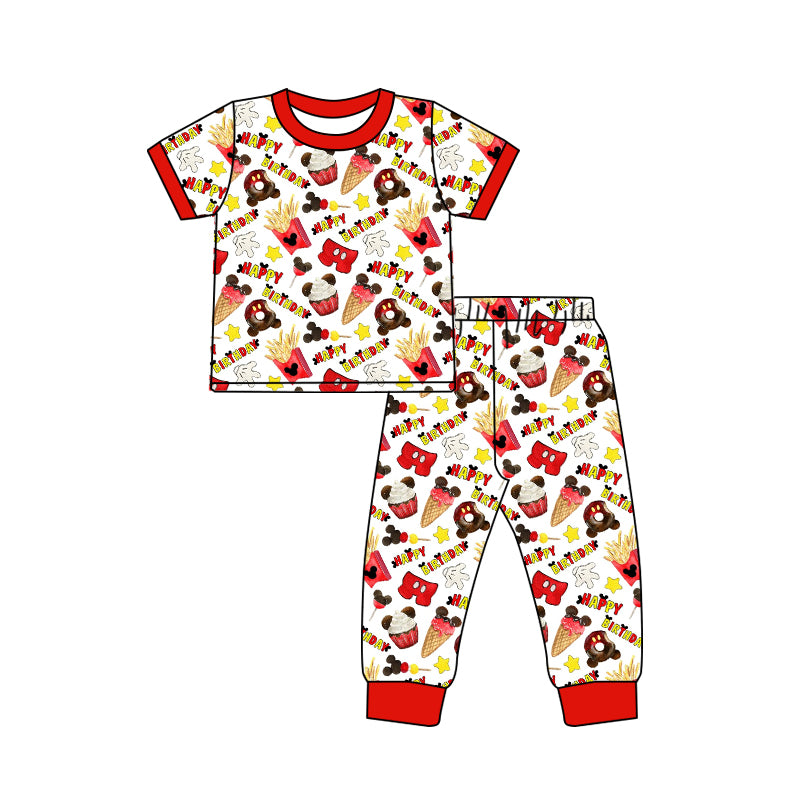 baby Boys Birthday cake pajamas Pants sets