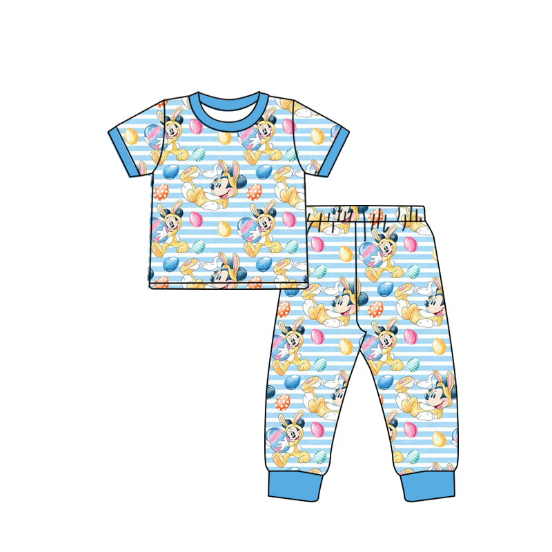 Baby Boys Eggs Easter Cartoon pajamas Pants sets