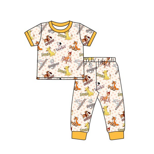 Baby Boys Cartoon Animal Pajamas clothes preorder