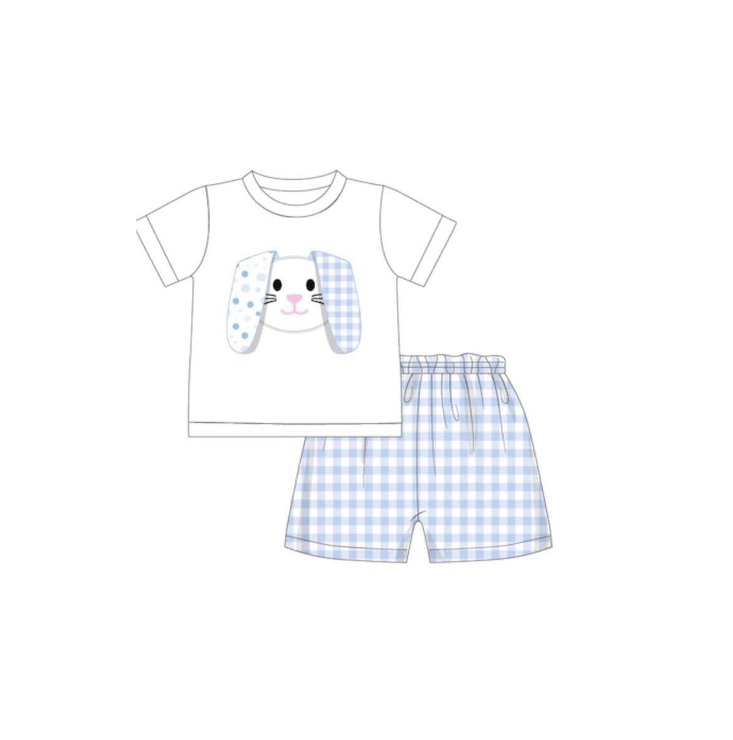 Baby Boys Easter rabbit shorts sets