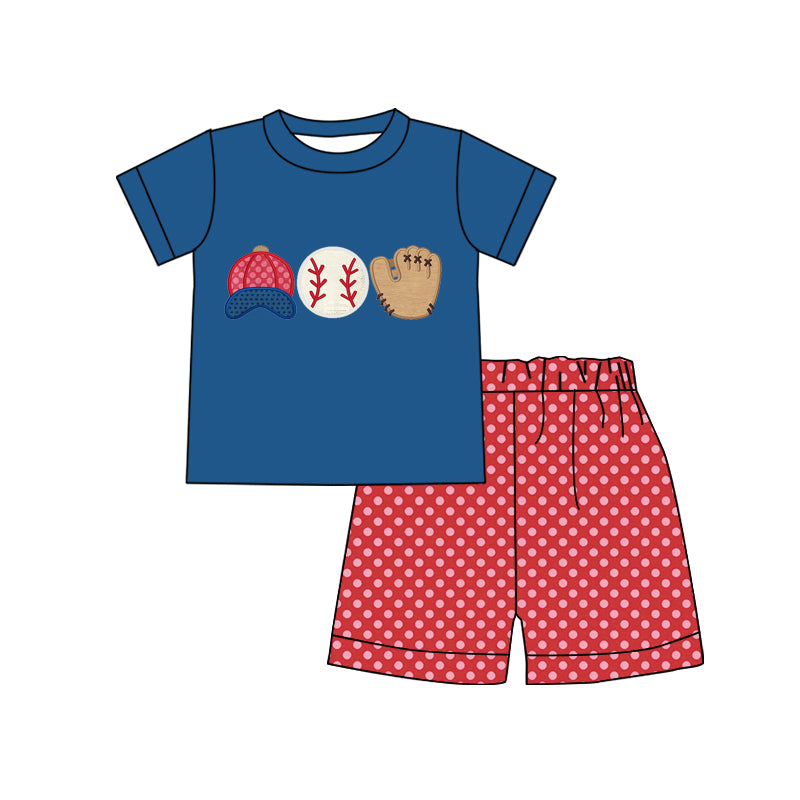 Baby Boys baseball summer shorts sets