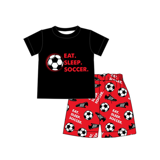 Baby Boys Soccer Tee Shirts Shorts Sets preorder