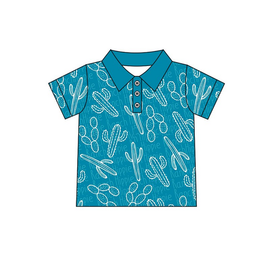 Baby Boys western cactus buttons shirts