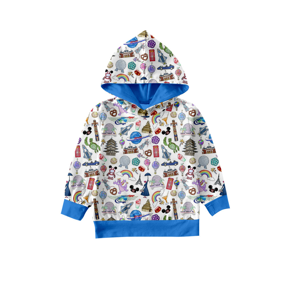 Baby Boys Cartoon Long Sleeve Hoodie Tops