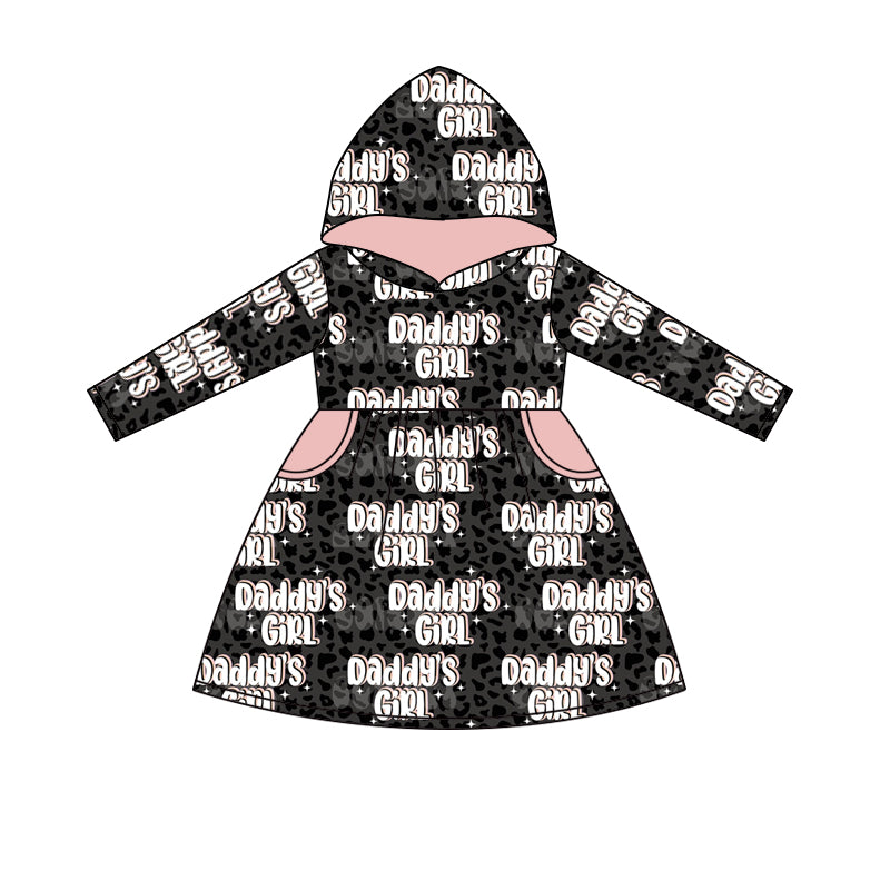 Baby girls daddy's girl hoodie dresses