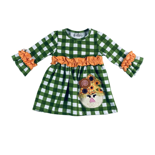 Baby girls Halloween scarecrow knee length dresses