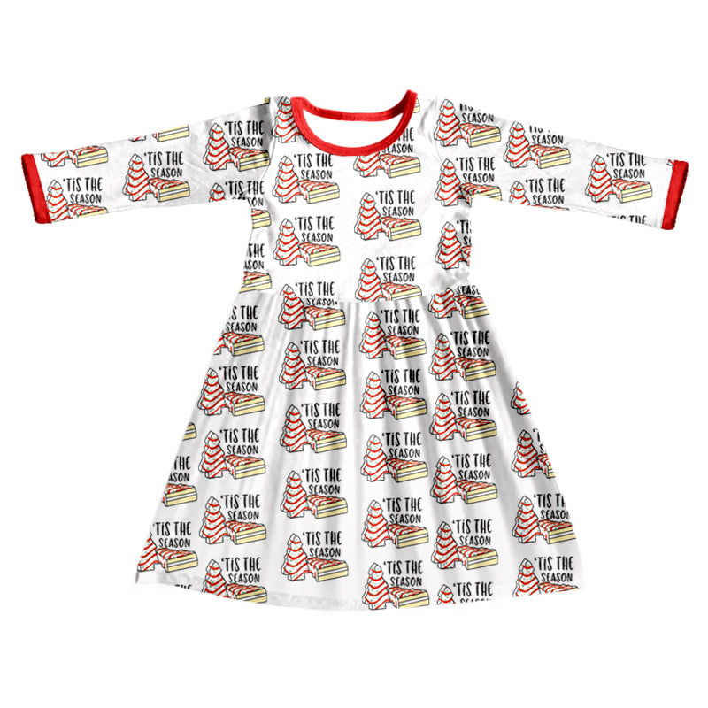 Baby girls season christmas long sleeve dresses