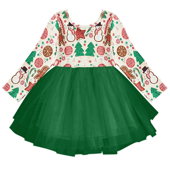 Baby girls Christmas snowman tutu dresses