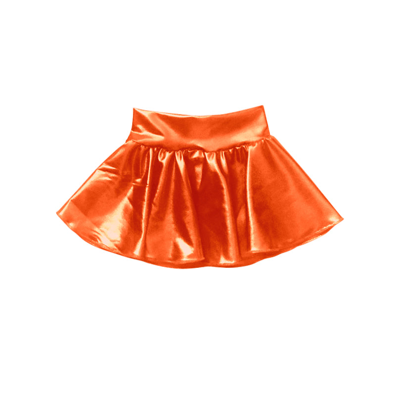 Baby Girls Orange Leather Skirts preorder