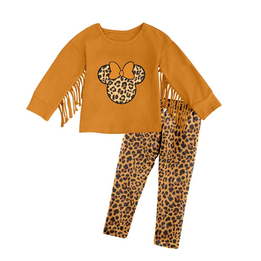 Baby girls cartoon mouse fall pants sets