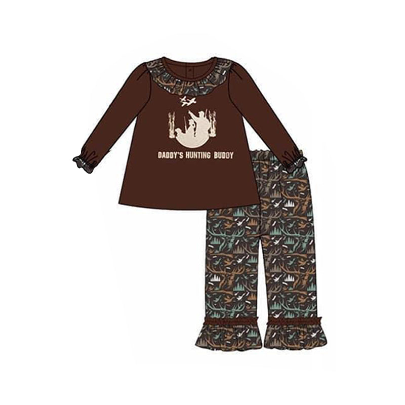 Baby Girls hunting ruffle pants sets