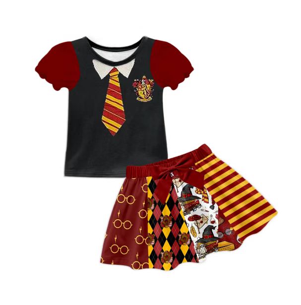 Baby girls magic school cartoon halloween sets