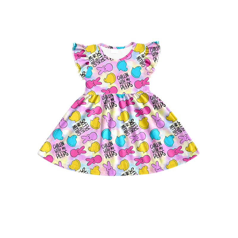 Baby Girls Easter rabbits Knee Length Dresses