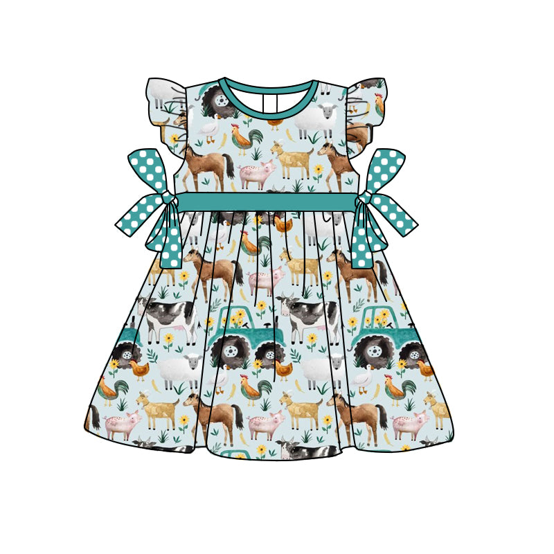 Baby Girls Summer Farm Knee Length Dresses