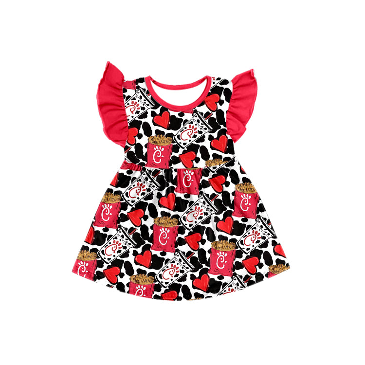 Baby Girls french fries knee length dresses preorder