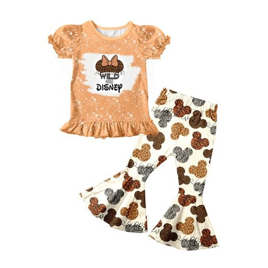 Baby Girls animal cartoon bell pants outfits clothing sets