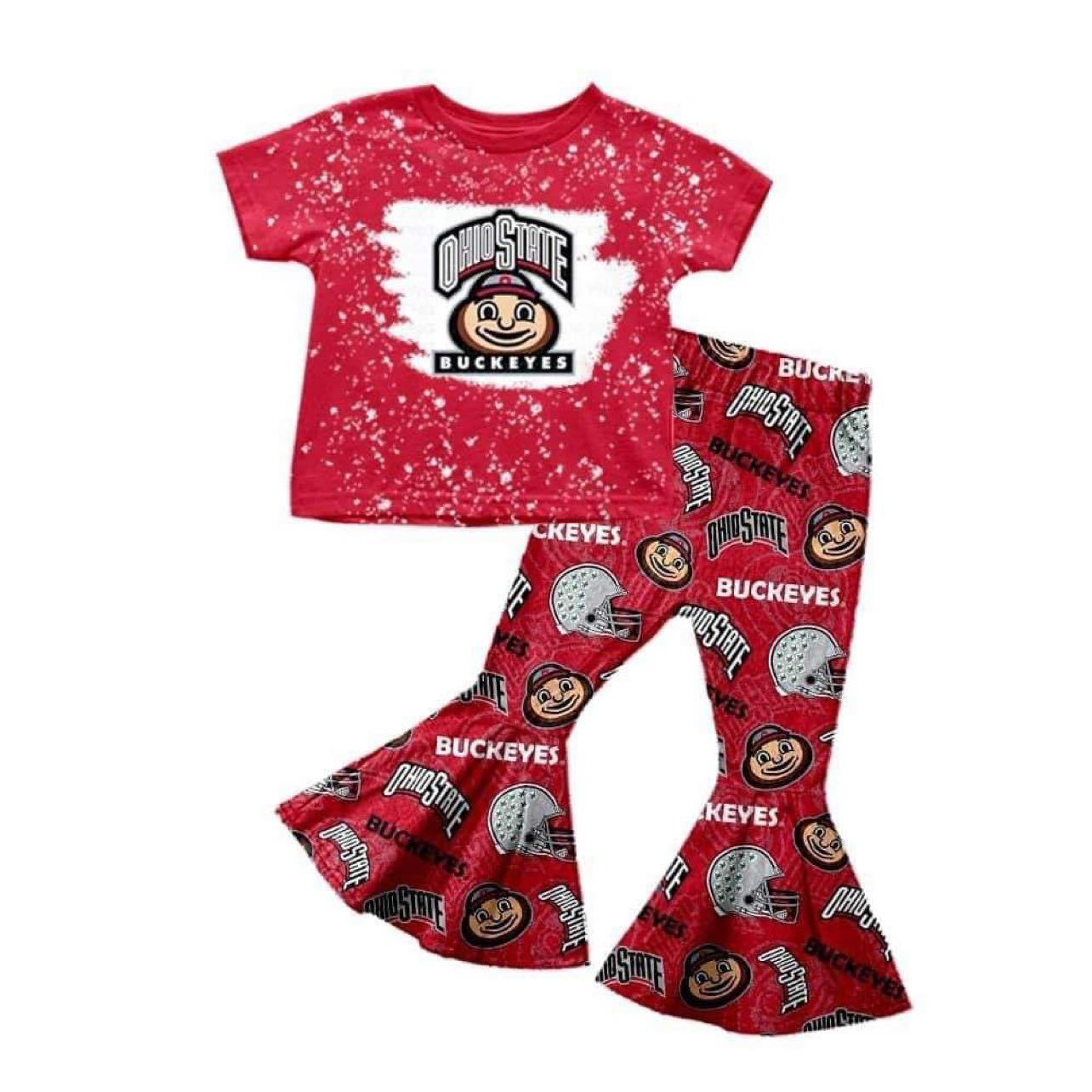 Baby girls football team OH pants clothes
