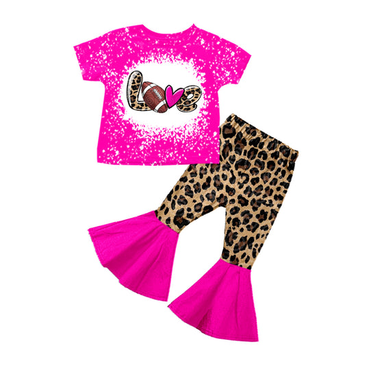 Baby Girls Love baseball bell pants clothes preorder