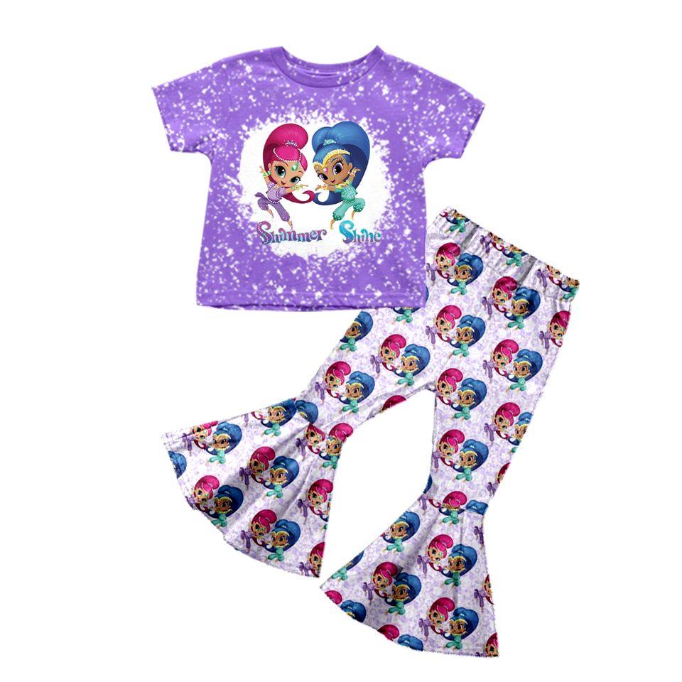 Baby Girls Cartoon Sister Bell Pants sets