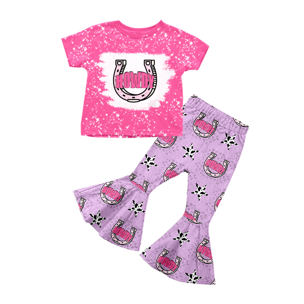 Baby Girls Howdy Bell Bottom Pants clothes preorder