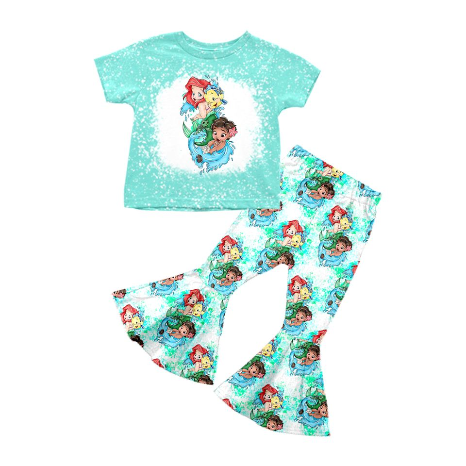 Baby Girls Mermaid Bell Pants clothes Sets