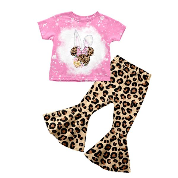 Baby Girls Leopard Bunny Cartoon Bell Pants clothes preorder