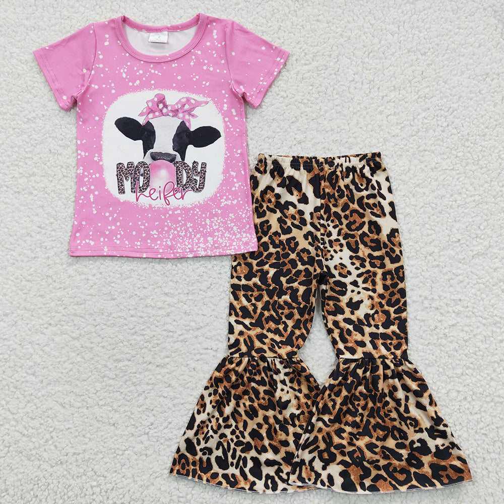 Baby Girls Moody Leopard Bell Pants Clothing Sets