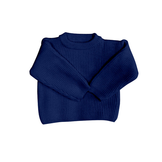Baby Girls Fall navy blue Color Sweaters