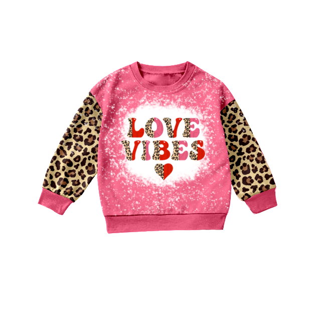 Baby Girls Love Vibes Long Sleeve shirts tops