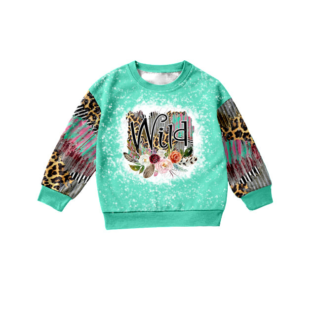 Baby Girls Western Wild Flower Long Sleeve shirts tops preorder