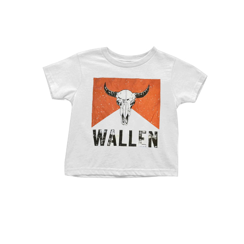 Baby Girls Western Cows Short Sleeve Tee Shirts Tops