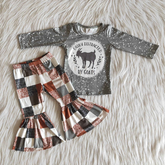 Goats patchwork pants set