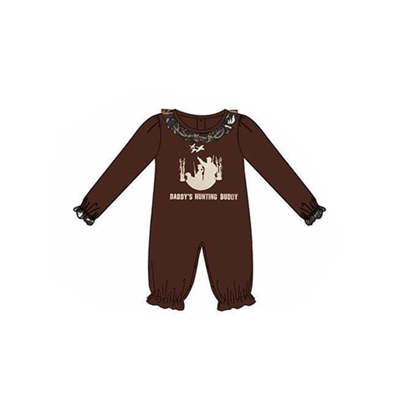 Baby Girls camo hunting rompers