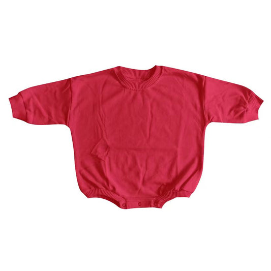 baby girls red long sleeve romper sweaters