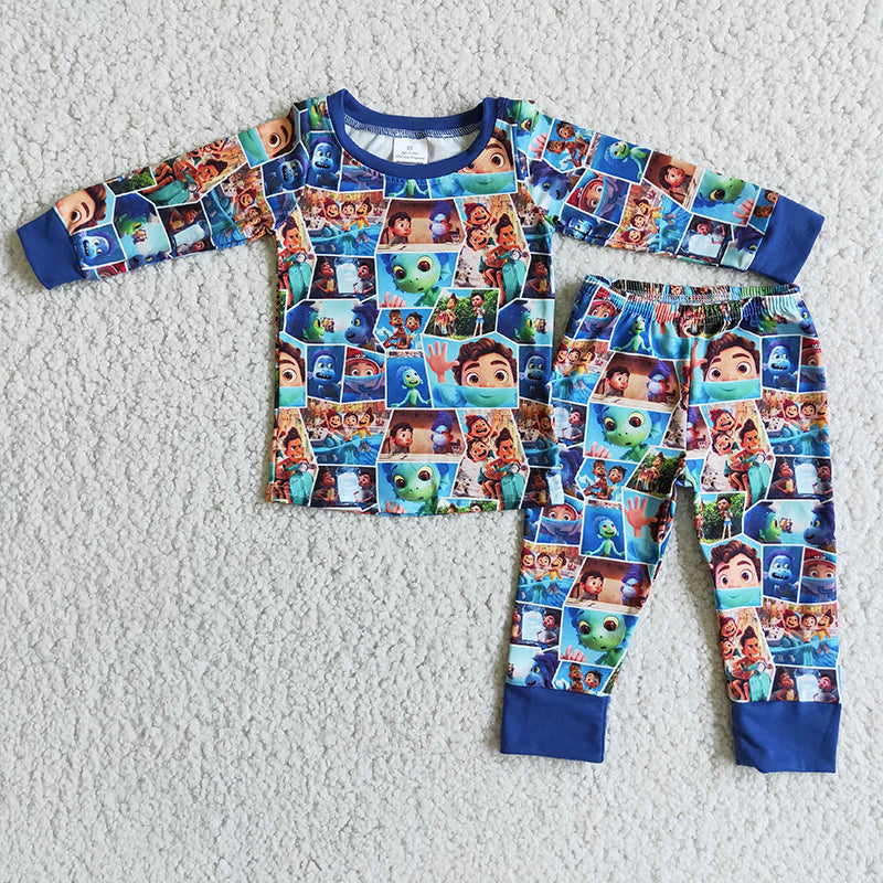 Cartoon boys pajamas sleepwear